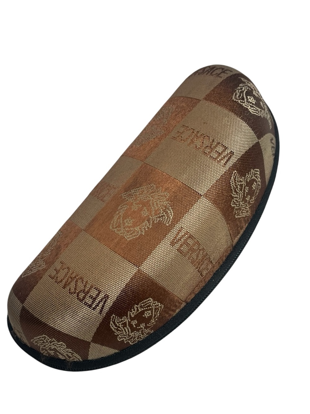 Versace Vintage Brown Checker Pattern Sunglasses Case Excellent condition